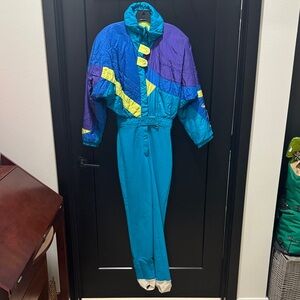 Colorful Women's Vintage Ski Suit